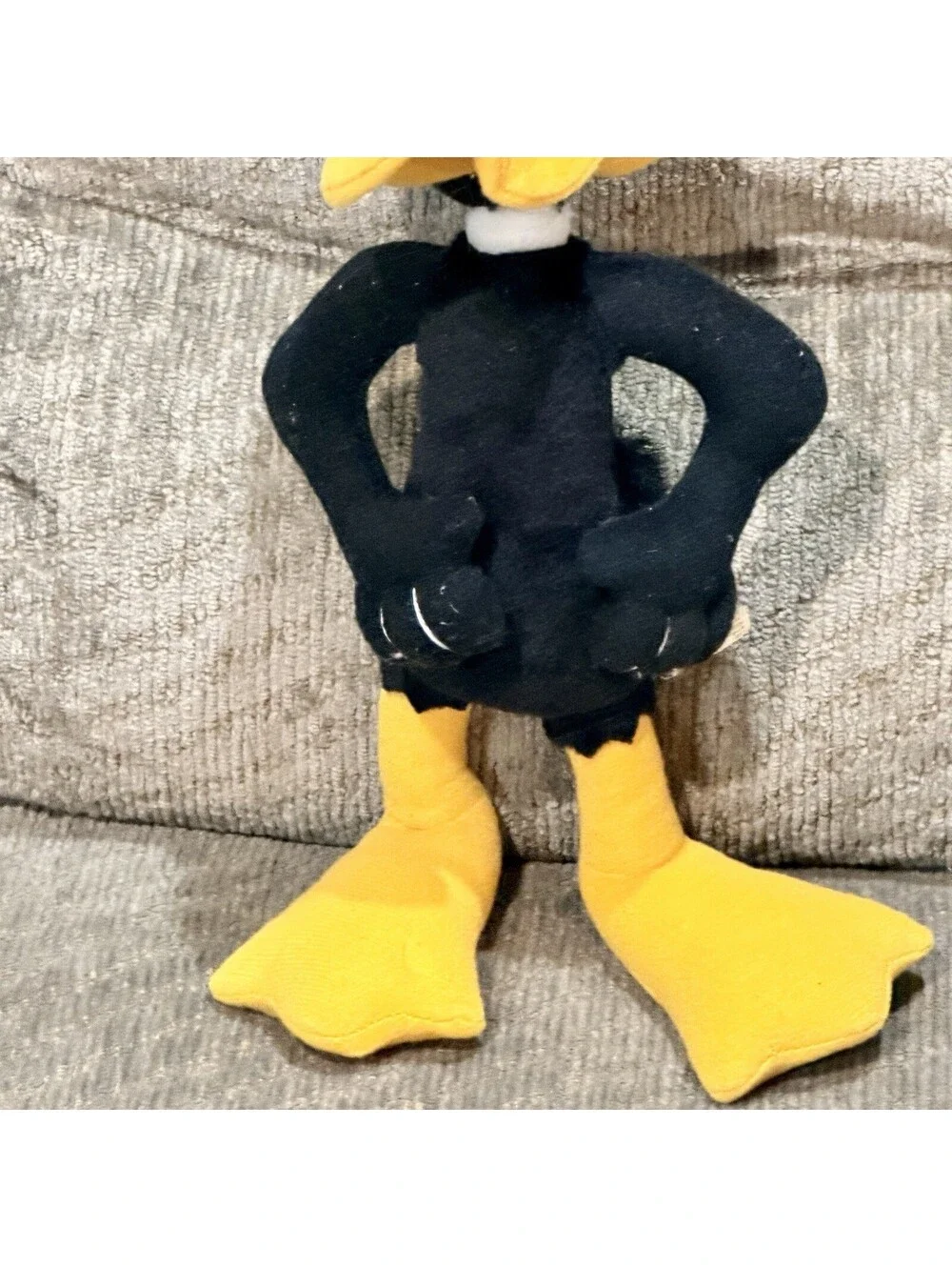 Vintage 1994 Looney Tunes Daffy Duck Plush Toy Warner Brothers 10” Collectible
